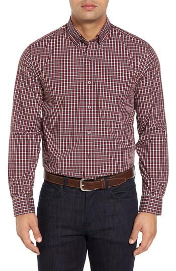 Men's Cutter & Buck Barrett Easy Care Check Sport Shirt