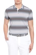 Men's Bobby Jones R18 Tech Diesel Stripe Golf Polo - Black