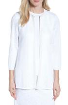 Women's Ming Wang Floral Jacquard Jacket - White