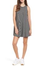 Women's Soprano Stripe Shift Dress - Black