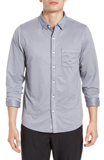 Men's Travis Mathew Couig Gingham Sport Shirt - White