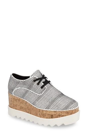 Women's Stella Mccartney 'elyse' Lace-up Platform Oxford Us / 35eu - White