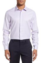Men's John Varvatos Star Usa Slim Fit Stretch Check Dress Shirt .5r - Purple