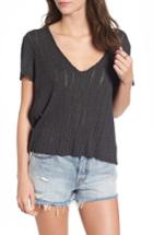 Women's Pst By Project Social T Ribbed Tee - Black