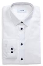 Men's Eton Super Slim Fit Signature Twill Dress Shirt .5 - White