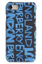 Burberry Rufus Graffiti Print Iphone 8 Case - Blue