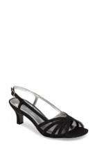 Women's David Tate Ritz Slingback Sandal .5 N - Black