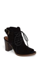 Women's Bella Vita Pru Lace-up Peep Toe Bootie N - Black