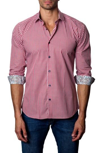 Men's Jared Lang Gingham Check Sport Shirt