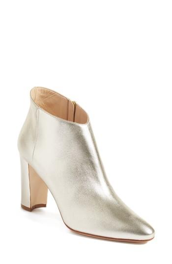 Women's Manolo Blahnik 'brusta' Bootie .5us / 38.5eu - Metallic