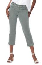 Women's Nydj Release Hem Capri Skinny Jeans - Green
