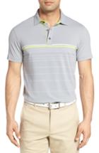 Men's Bobby Jones Tyson Tech Stripe Golf Polo - Grey