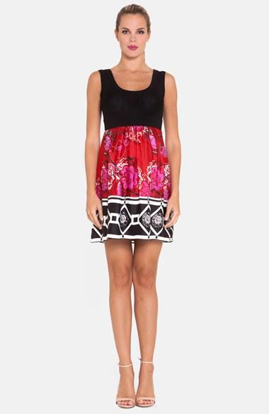 Women's Olian Print Skirt Maternity Tank Dress