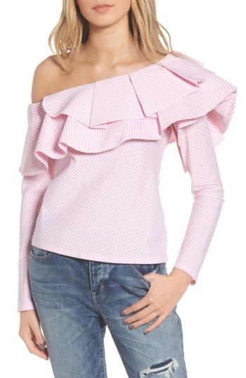 Women's Stylekeepers Think Fashion One-shoulder Top - Pink