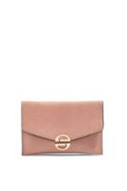 Topshop Candice Studded Faux Leather Clutch - Pink