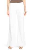 Women's Lafayette 148 New York 'kenmare' Denim Flare Leg Pants - White