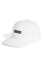Men's Goodlife Box Logo Washed Twill Cap - White