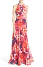 Women's Eliza J Floral Print Halter Maxi Dress - Pink