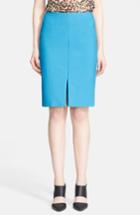 Women's L'agence Front Slit Pencil Skirt - Blue
