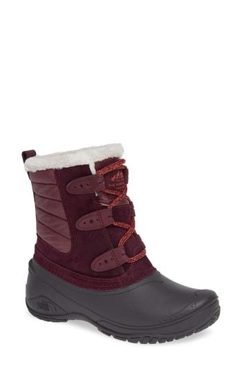 Women's The North Face Shellista Ii Waterproof Boot M - Burgundy