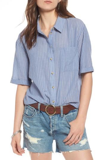 Women's Treasure & Bond Stripe Button Front Shirt