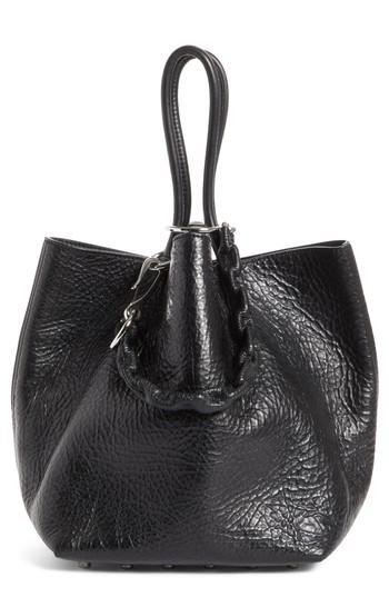 Alexander Wang Small Roxy Covered Chain Leather Bucket Bag - Black