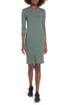 Women's Ribbed Body-con Minidress - Green