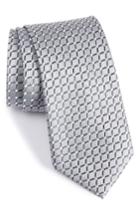 Men's Nordstrom Men's Shop Criss Cross Silk Tie, Size - Metallic