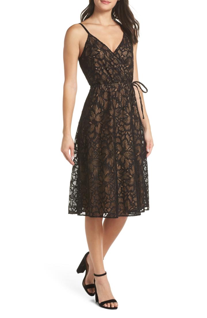 Women's Ali & Jay Cheek To Cheek Lace Midi Dress - Black