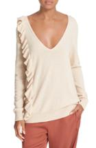Women's Elizabeth And James Odell Knit Ruffle Sweater