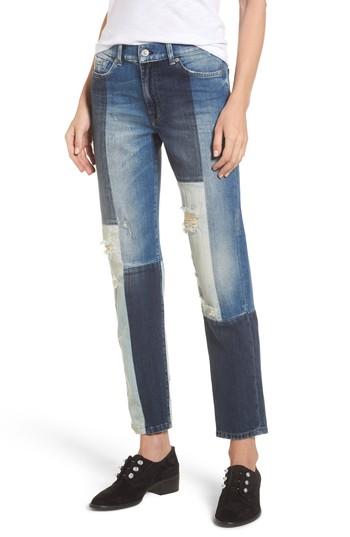Women's 7 For All Mankind High Waist Patched Slim Jeans