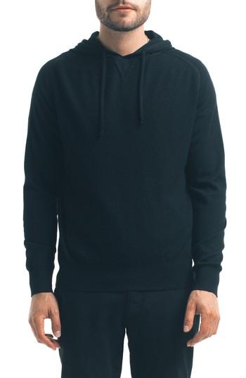 Men's Good Man Brand Classic Slim Fit Merino Wool Hoodie - Black