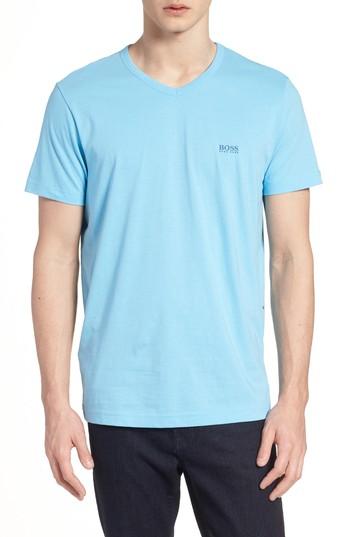 Men's Boss Teevn Regular Fit V-neck T-shirt - Blue