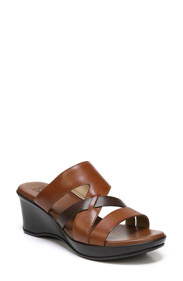 Women's Naturalizer Vivy Wedge Sandal .5 N - Brown