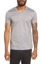 Men's Boss Slim Fit Stripe V-neck T-shirt