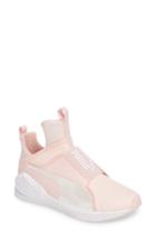Women's Puma Fierce Bleached High Top Sneaker .5 M - Pink