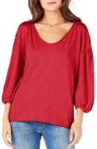 Women's Michael Stars Puff Sleeve Tee, Size - Orange