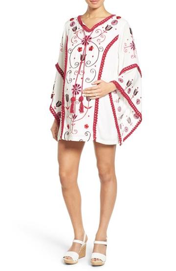 Women's Fillyboo 'cactus Jam' Embroidered Maternity Mini Dress