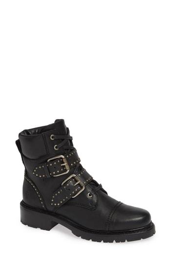 Women's Frye Samantha Stud Buckle Boots M - Black