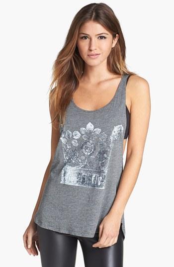 Twp 'heritage Crown' Graphic Tank Grey Swan