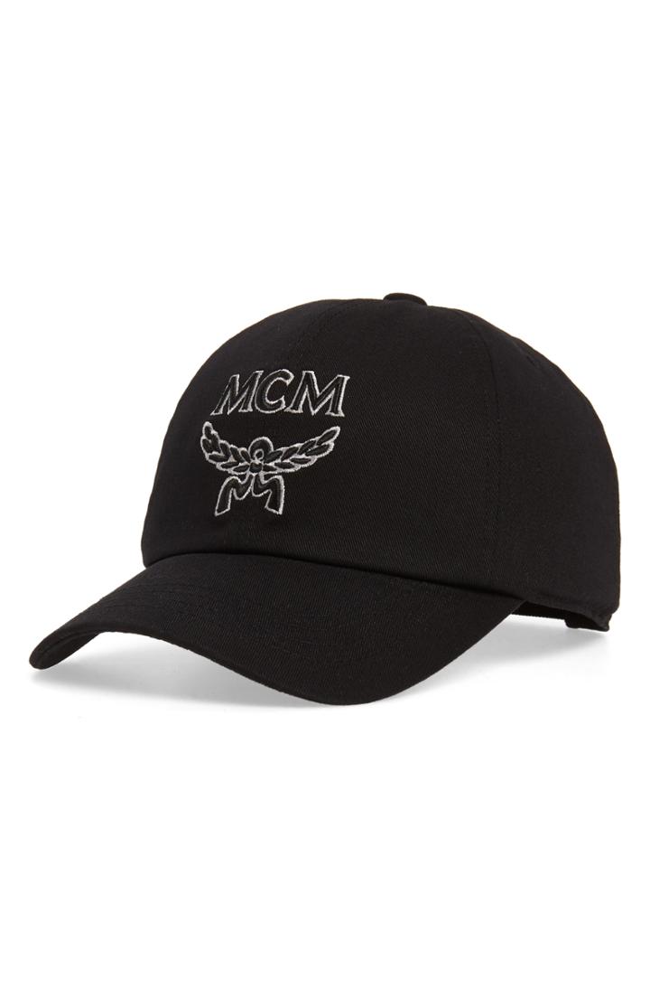Women's Mcm Logo Cap - Black
