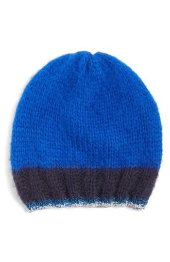 Women's Treasure & Bond Metallic Tipped Beanie - Blue