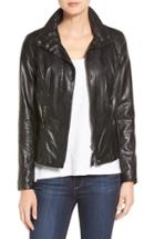 Women's Kut From The Kloth 'elena' Faux Leather Motocross Jacket - Black