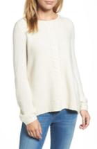 Women's Caslon Cable Front Sweater - Beige