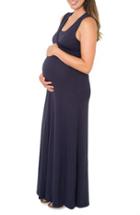 Women's Nom Maternity Jersey Maternity/nursing Dress - Blue