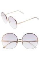 Women's Le Specs Say My Name 61mm Semi Rimless Round Sunglasses -