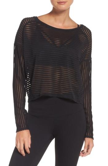Women's Zella Sheer Love Tee - Black