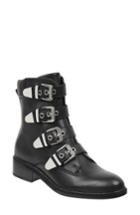 Women's Marc Fisher D Buckle Boot, Size 5 M - Black