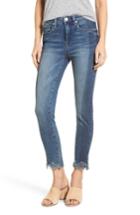 Women's Blanknyc Cry Baby Raw Hem High Waist Skinny Jeans - Blue