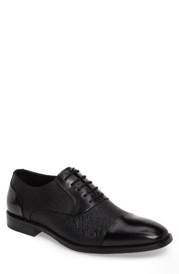 Men's Kenneth Cole New York Ticket Balance Cap Toe Oxford M - Black